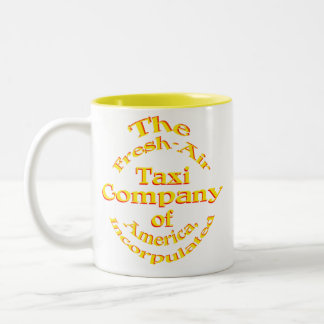 Fresh-Air Taxi Company of America Incorpulated Two-Tone Coffee Mug