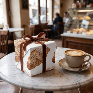 Fresh Almond Croissant French Pastry Wrapping Paper