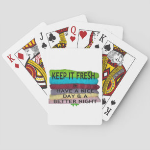 Fresh and Clean: Burst of Colour for a Fresh Start Playing Cards