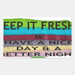Fresh and Clean: Burst of Colour for a Fresh Start Rectangular Sticker