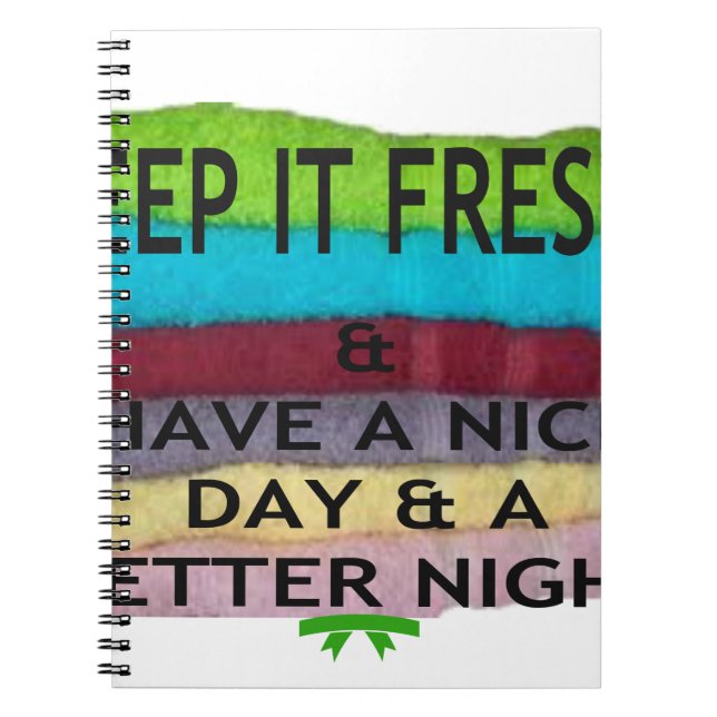 Fresh and Clean: Burst of Colour for a Fresh Start Spiral Notebook (Front)