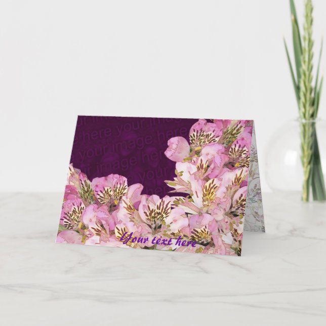 Fresh and lovely season flowers  card (Front)