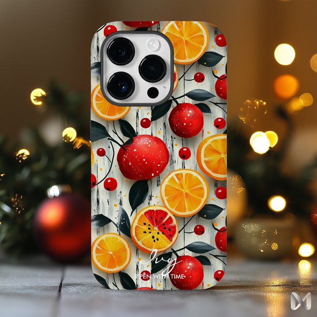 Fresh and Vibrant Fruit Design with Citrus & Berry Case-Mate iPhone Case (Creator Uploaded)