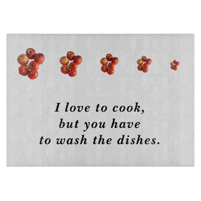 Fresh Apples and Tomatoes Rectangle Cutting Board (Front)