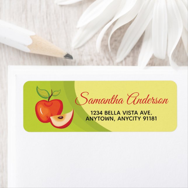 Fresh Apples Return Address Label (Insitu)