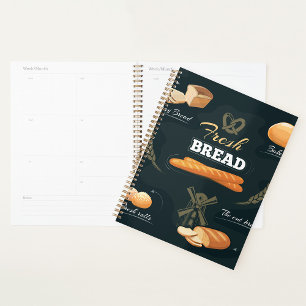 Fresh Artisan Bread Bakery Loaf Rolls Baguette  Planner