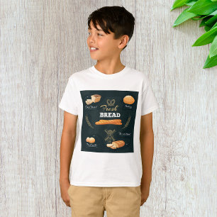 Fresh Artisan Bread Bakery Loaf Rolls Baguette  T-Shirt