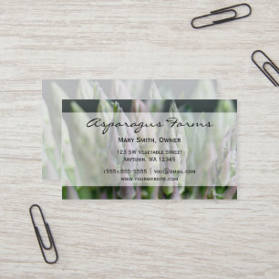 Fresh Asparagus Business Card