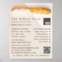 Fresh Baguette, Trendy Bakery Store Advertising