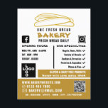 Fresh Baguettes, Bakers, Bakery Store Advert Flyer<br><div class="desc">Fresh Baguettes,  Bakers,  Bakery Store Advertising Flyers By The Business Card Store.</div>