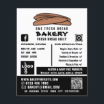 Fresh Baguettes, Bakers, Bakery Store Advert Flyer<br><div class="desc">Fresh Baguettes,  Bakers,  Bakery Store Advertising Flyers By The Business Card Store.</div>
