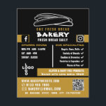 Fresh Baguettes, Bakers, Bakery Store Advert Flyer<br><div class="desc">Fresh Baguettes,  Bakers,  Bakery Store Advertising Flyers By The Business Card Store.</div>