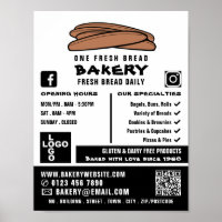 Fresh Baguettes, Bakers, Bakery Store Advert