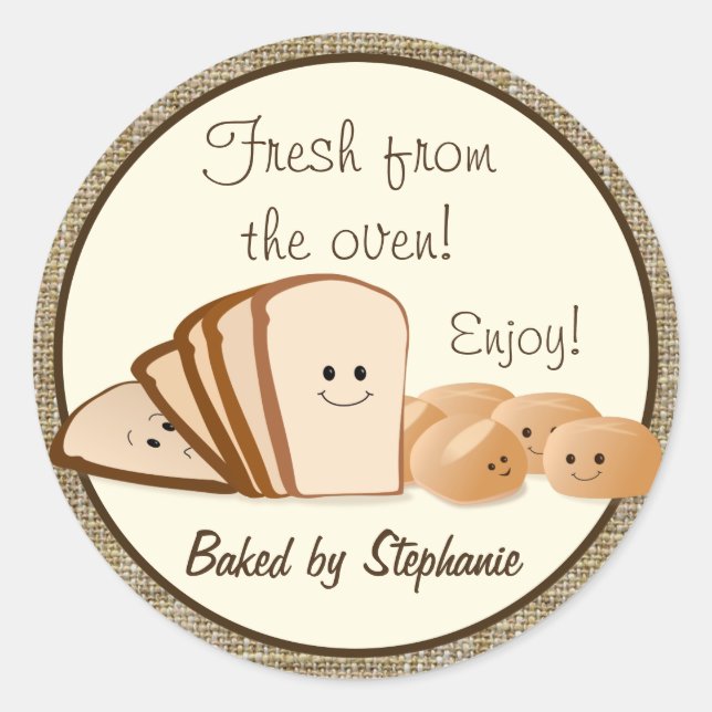 Fresh Baked Bread Gift Tag (Front)