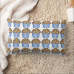 Fresh Baked Goods Blueberry Muffin Bakery Food Lumbar Cushion<br><div class="desc">Decorative throw pillow features an original illustration of a fresh-baked blueberry muffin!

This illustration is also available on other products. Don't see what you're looking for? Need help with customisation? Contact Rebecca to have something designed just for you.</div>