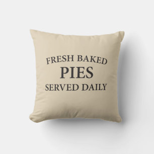 Fresh Baked Pies Served Daily Pastry Chef Pillow