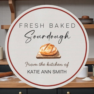 Fresh Baked Sourdough Labels From the Kitchen Of