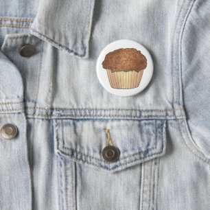 Fresh Baked Streusel Crumb Muffin Bake Sale Foodie 6 Cm Round Badge