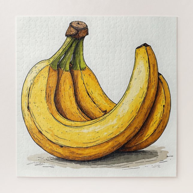 Fresh Banana Illustration Jigsaw Puzzle (Vertical)