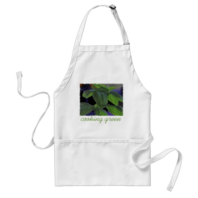 Fresh Basil Closeup Standard Apron (Front)