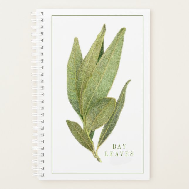 FRESH BAY LEAVES 5.5x8.5 Planner (Front)