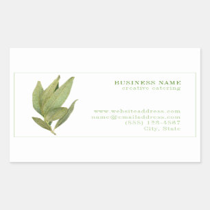 FRESH BAY LEAVES Biz ID Rectangle Stickers
