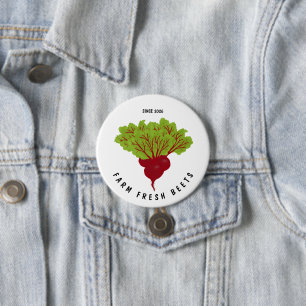 Fresh Beet Collection 7.5 Cm Round Badge