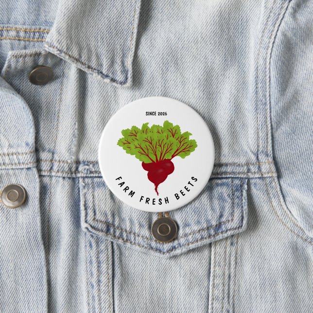 Fresh Beet Collection 7.5 Cm Round Badge (In Situ)