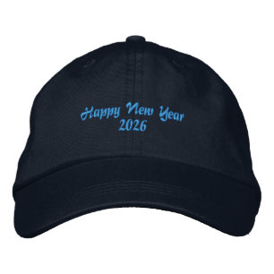 Fresh Beginning New Year 2026 Wishes-Hat Stylish  Embroidered Hat