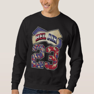 Fresh Bel Air Number 23 V3 Fade Carbon 700s Matchi Sweatshirt