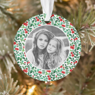 Fresh Berries Holiday Photo Ornament