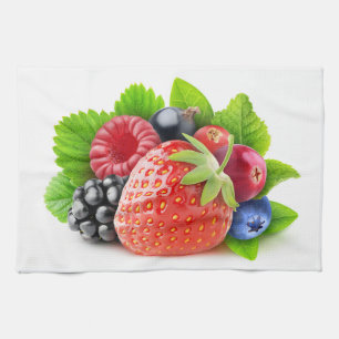 Fresh berries tea towel