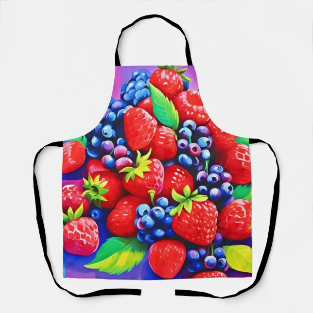 Fresh Berry Bounty Apron (Front)