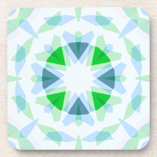 Fresh Blue Pretty Green Star Dopamine Decor Kitsch Coaster