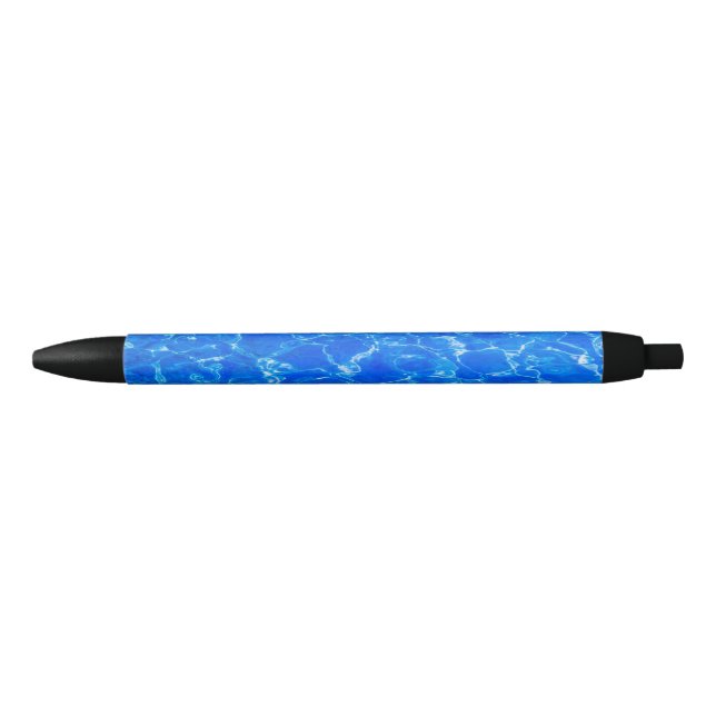 Fresh Blue Water Black Ink Pen (Front)