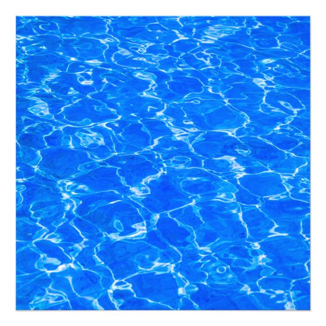 Fresh Blue Water Photo Print (Front)