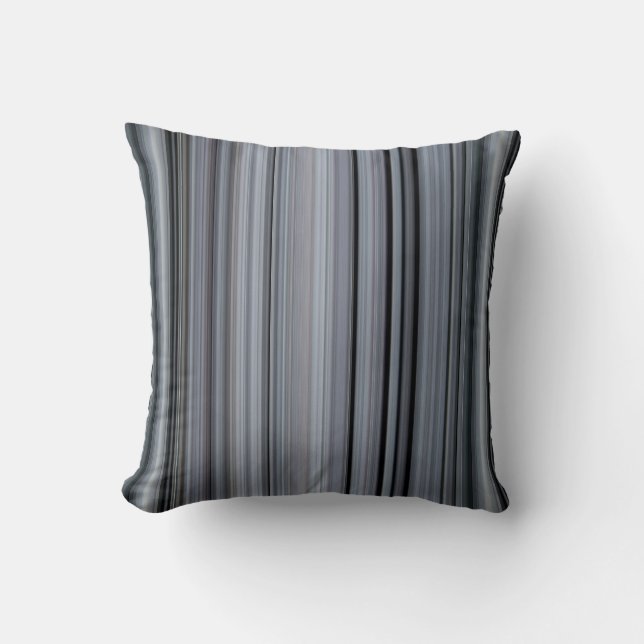 Fresh Blueberries Blue Stripe Cushion (Front)
