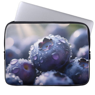 Fresh Blueberries Close Up Laptop Sleeve