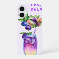 Fresh Blueberry Drink iPhone Case