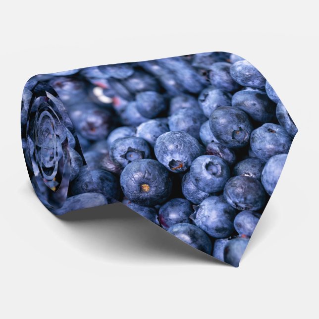 Fresh Blueberry  Tie (Rolled)