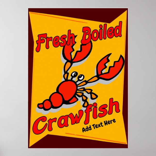 Fresh Boiled Crawfish Poster (Front)
