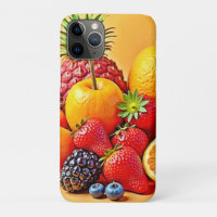 Fresh Bounty: Vibrant Fruit Harvest Design 
