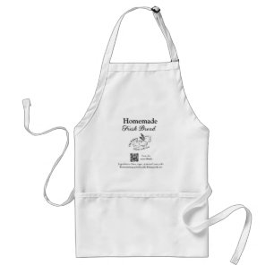 Fresh bread bakery add name ingredients Q r code h Standard Apron