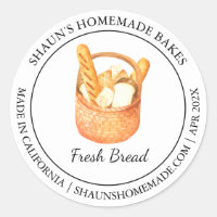 Fresh Bread Baking Modern label