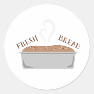 Fresh Bread Classic Round Sticker