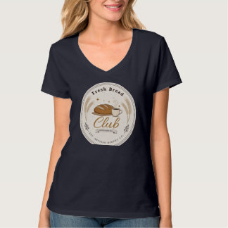 Fresh Bread Club Vintage Bakery T-Shirt | Cosy Cof