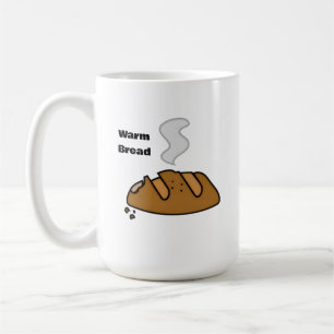 Fresh Bread Cute Bakery Illustration   Bread Lover Coffee Mug