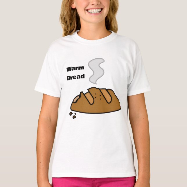 Fresh Bread Cute Bakery Illustration | Bread Lover T-Shirt (Front)