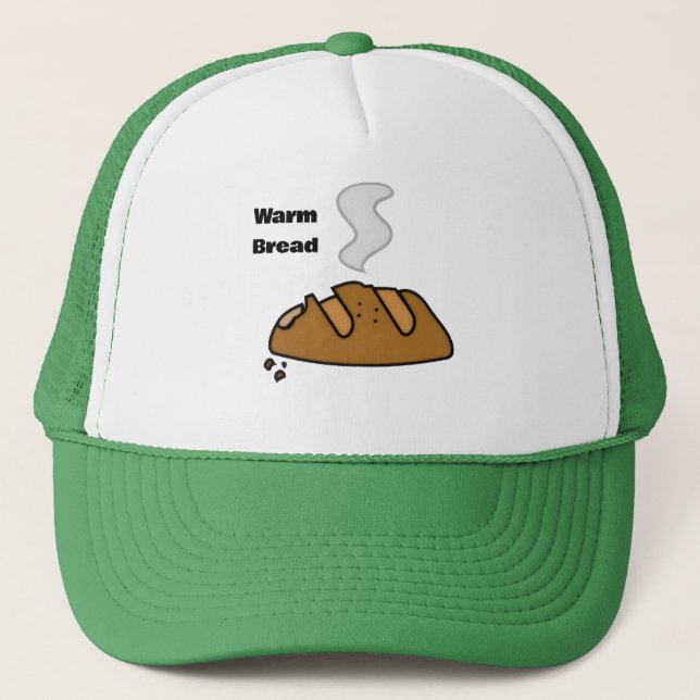 Fresh Bread Cute Bakery Illustration | Bread Lover Trucker Hat (Front)