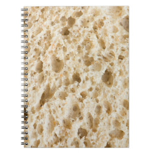 Fresh bread pattern spiral notebook